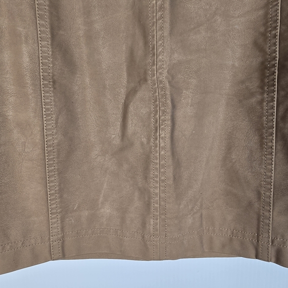 NWOT Free People Womwn's Modern Femme Vegan Suede Mini Skirt Size 4 Edgy Boho - Picture 6 of 13